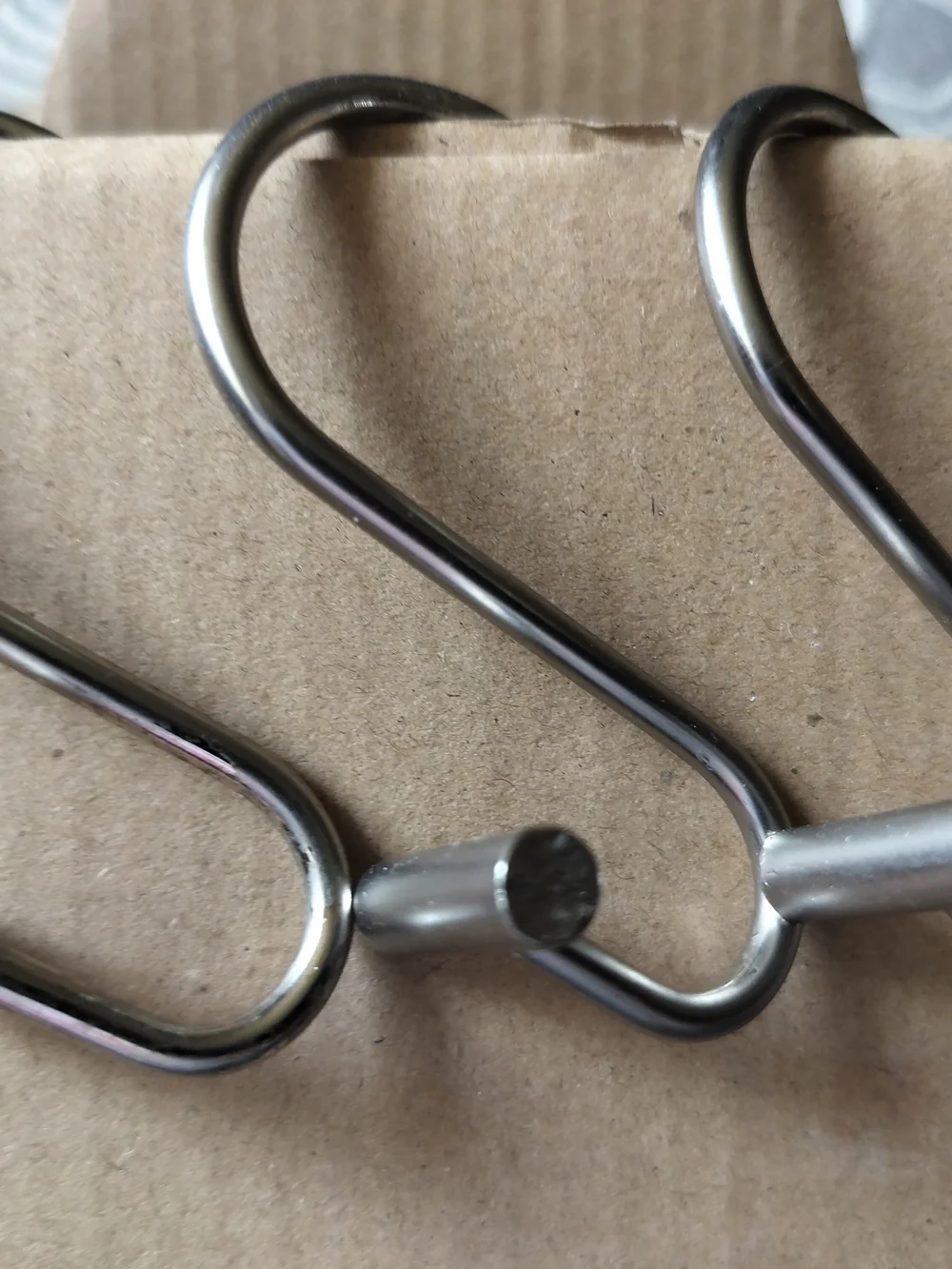 Sunlit Rust Resistant Set of 12 S-Hook Hangers - Silver Color
